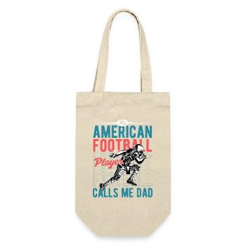 Saison de mon joueur de football préféré m’appelle papa - Sac à bouteille - nature - Devant