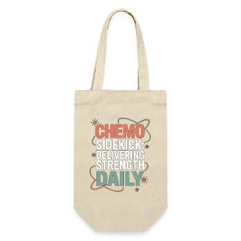 Oncology Nurse Chemo Sidekick Healthcare Worker - Geschenkbeutel für Flaschen - Natur - Vorne