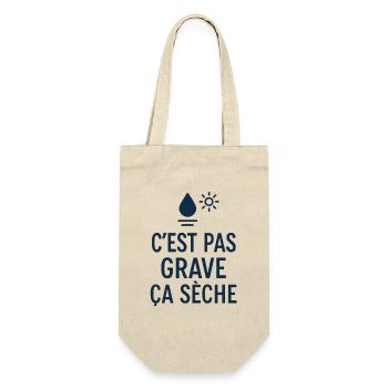 Marseille Humour C'est Pas Grave ça Sèche Sud - Sac à bouteille - nature - Devant