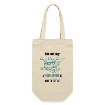 Dopamine Molecule - I'm Not Lazy - Gift Bag for Bottles - nature - Front