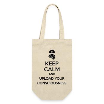 Upload Your Consciousness - Sarcastic Tech Joke - Gift Bag for Bottles - nature - Front