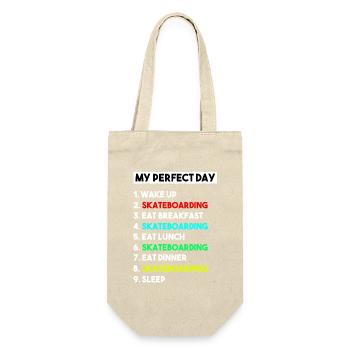 Mein perfektes Skateboard-Routine-Design - Geschenkbeutel für Flaschen - Natur - Vorne
