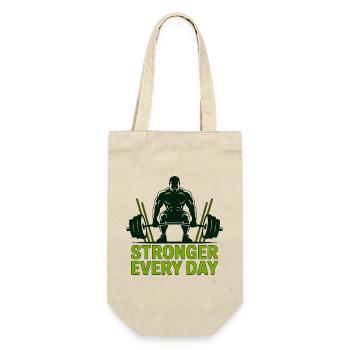 Stronger Every Day Lift - Gift Bag for Bottles - nature - Front