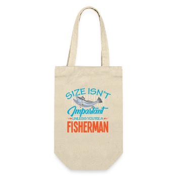 Fishing Angler Fish Fisherman Sayings Petri Heil - Gift Bag for Bottles - nature - Front