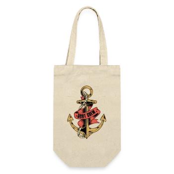 Boat Crew Sailor Sail Captain - Geschenkbeutel für Flaschen - Natur - Vorne