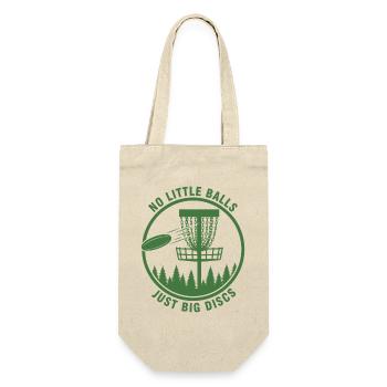 Pas de petites balles, juste de gros disques, drôle de disc golf - Sac à bouteille - nature - Devant