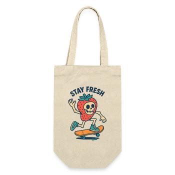 Strawberry skull skull on skateboard - Gift Bag for Bottles - nature - Front