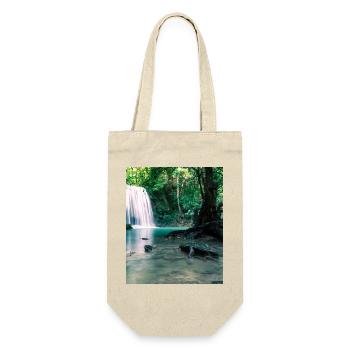 Green Waterfall in the Forest - Gift Bag for Bottles - nature - Front