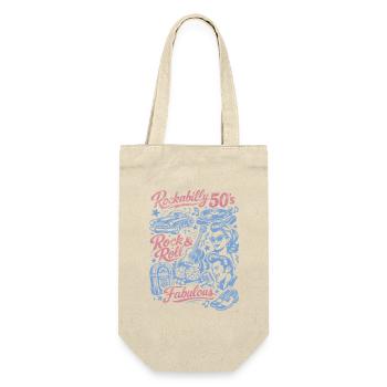 Rockabilly Vintage 50s Rock & Roll | Fabulous - Geschenkbeutel für Flaschen - Natur - Vorne