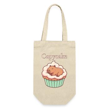 Motif mignon de cupcakes capybara capybara - Sac à bouteille - nature - Devant