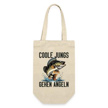 Fishing Angler Fisherman Fish Funny Angler Saying - Gift Bag for Bottles - nature - Front