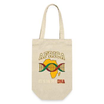 Afrika In meiner DNA panafrikanischer Stolz - Geschenkbeutel für Flaschen - Natur - Vorne