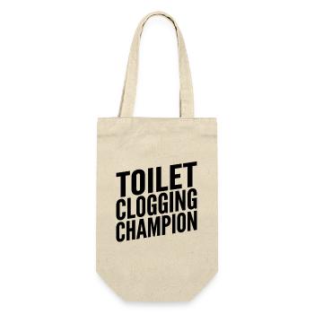 Toilet Closing Champion - Gift Bag for Bottles - nature - Front