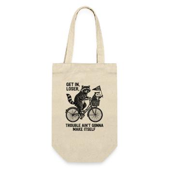 Get In Loser Team Chaos – Raccoon & Opossum - Gift Bag for Bottles - nature - Front