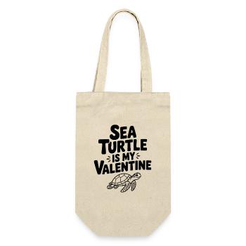 Sea Turtle is My Valentine - Gift Bag for Bottles - nature - Front