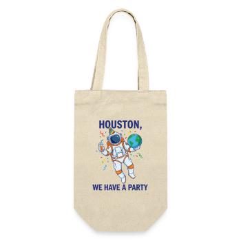 Houston We Have A Party – Astronaut Space - Gift Bag for Bottles - nature - Front