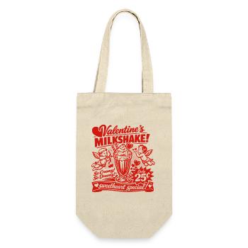 50s Valentine's milkshake for lovers - Gift Bag for Bottles - nature - Front