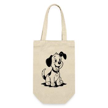Cheerful Puppy Friend - Gift Bag for Bottles - nature - Front