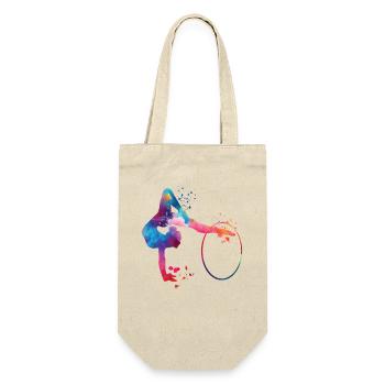 Gymnastics Hoops Rhythmic Gymnastics - Gift Bag for Bottles - nature - Front
