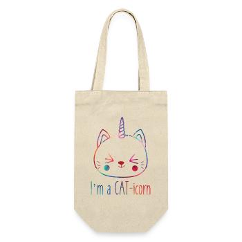 Je suis un amoureux des chats caticornes, des licornes, des chats - Sac à bouteille - nature - Devant