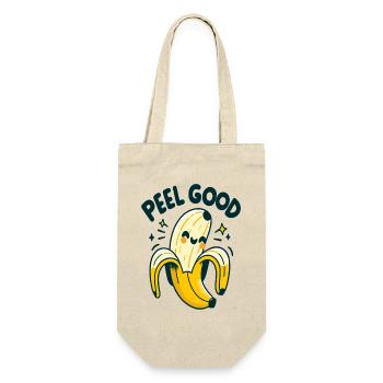 Peel Good Banana Cartoon - Gift Bag for Bottles - nature - Front