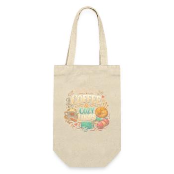Fueled by Coffee & Cozy Loops - Gift Bag for Bottles - nature - Front