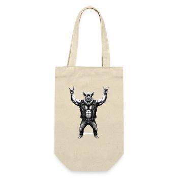 Rocker Wild Boar Metal Heavy Metal Hard Rock - Gift Bag for Bottles - nature - Front