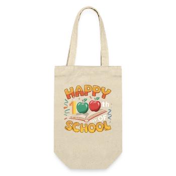 Hundredth Day of School Anniversary Design - Gift Bag for Bottles - nature - Front