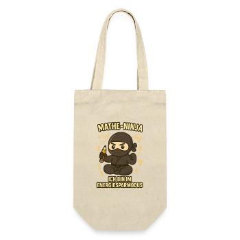 Ninja drôle de maths pour professeur de maths - Sac à bouteille - nature - Devant