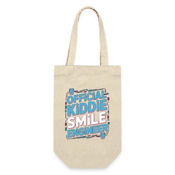 Pediatric Dentist Official Kiddie Smile Dentistry - Geschenkbeutel für Flaschen - Natur - Vorne