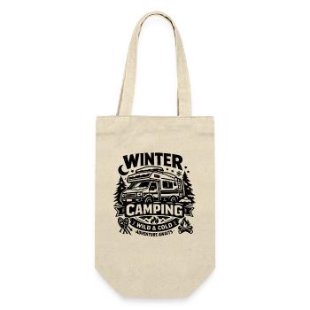 Winter Camping | wild & cold | Adventure - Geschenkbeutel für Flaschen - Natur - Vorne