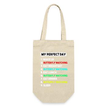 Schmetterlingsbeobachtung – mein perfekter Tag – lustiges Hobby - Geschenkbeutel für Flaschen - Natur - Vorne