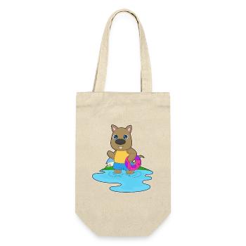 Été de la piscine de natation kangourou - Sac à bouteille - nature - Devant