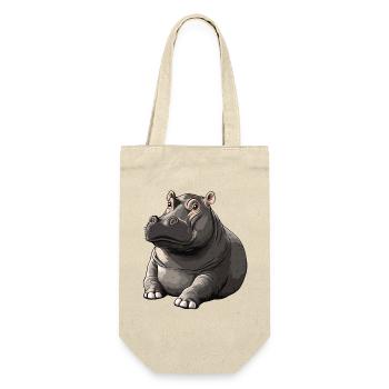 Style Hippo Silencieux Style Cartoon - Sac à bouteille - nature - Devant