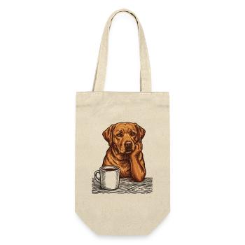 Real Foxred Labrador Coffee Morning Grouch - Gift Bag for Bottles - nature - Front