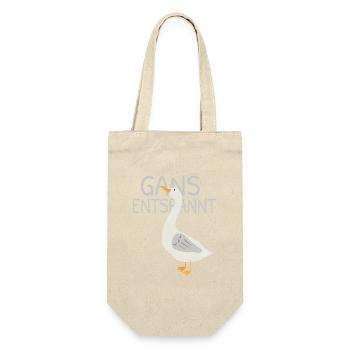 Goose Relaxed – Funny Pun Saying - Gift Bag for Bottles - nature - Front