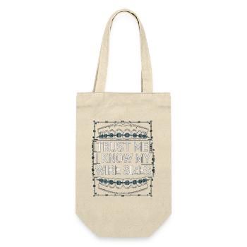 Orthodontic Hygienist Trust Me I Know Braces Care - Geschenkbeutel für Flaschen - Natur - Vorne