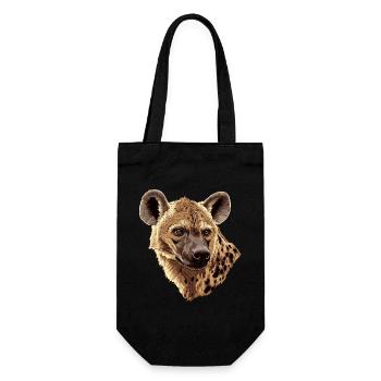 Illustration de la hyène de savane - Sac à bouteille - noir - Devant