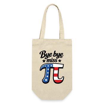 Au revoir Miss American Pi | Graphique du drapeau | Jour Pi - Sac à bouteille - nature - Devant