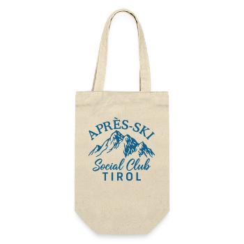 Apres Ski Social Club Tirol Skifahren Winterurlaub - Geschenkbeutel für Flaschen - Natur - Vorne