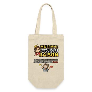 femme_raison - Geschenkbeutel für Flaschen - Natur - Vorne