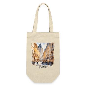 Watercolor of Vienna, Vienna Austria - Gift Bag for Bottles - nature - Front
