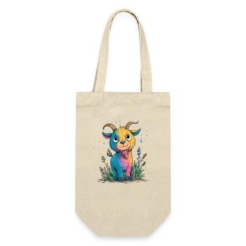Rainbow goat in the magic of colors - Gift Bag for Bottles - nature - Front