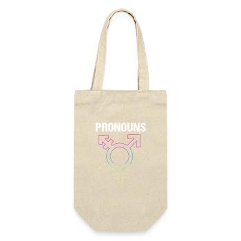 LGBT Gender Queer Vielfalt Gay pride - Geschenkbeutel für Flaschen - Natur - Vorne