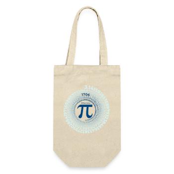 Pi Erfinder | William Jones 1706 | Kreiszahl - Geschenkbeutel für Flaschen - Natur - Vorne