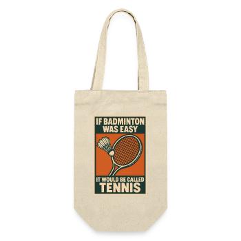 Le badminton n’est pas du tennis | Humour du badminton - Sac à bouteille - nature - Devant