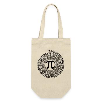 Symbole Pi avec spirale de nombres | Numéro 3.1415 - Sac à bouteille - nature - Devant