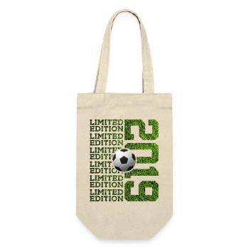 LIMITED EDITION 2019 FUßBALL 7. GEBURTSTAG - Geschenkbeutel für Flaschen - Natur - Vorne