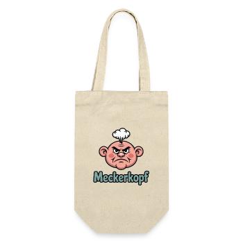 Complainer Funny Complainer Cartoon Head - Gift Bag for Bottles - nature - Front