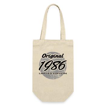 40th Birthday 1986 Gift for Men and Women - Gift Bag for Bottles - nature - Front